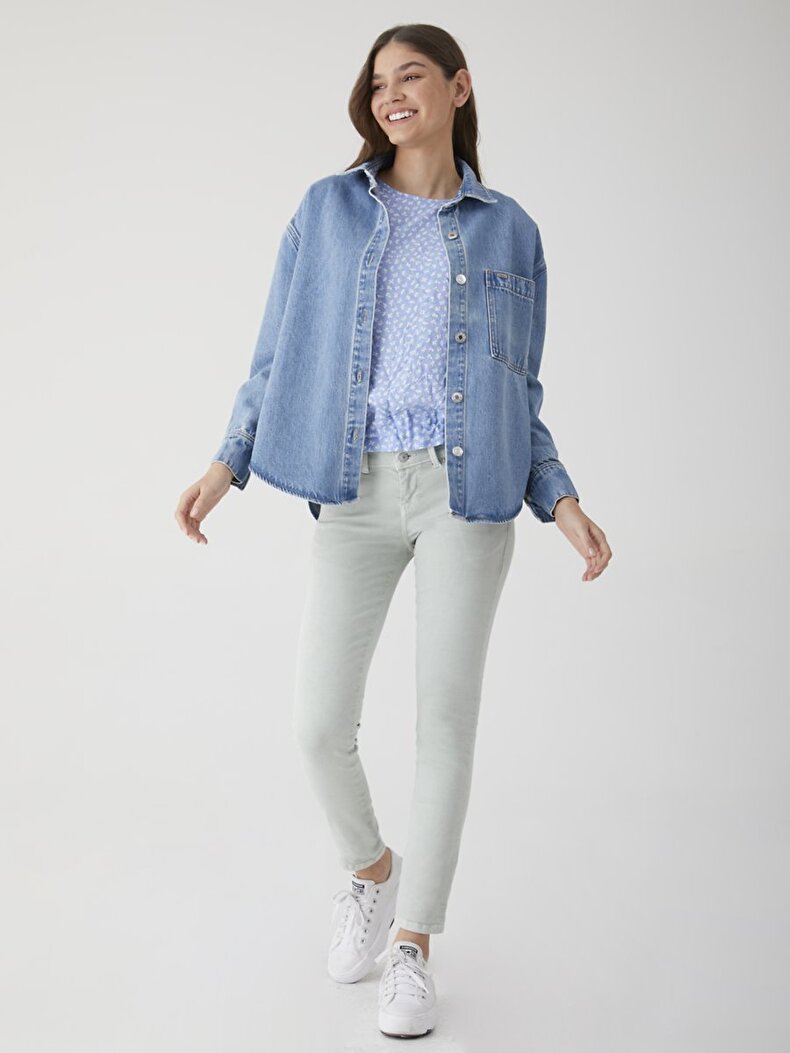 Glenna Oversized Jeans Overhemd