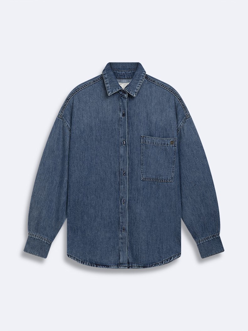 Glenna Oversized Jean Shirt
