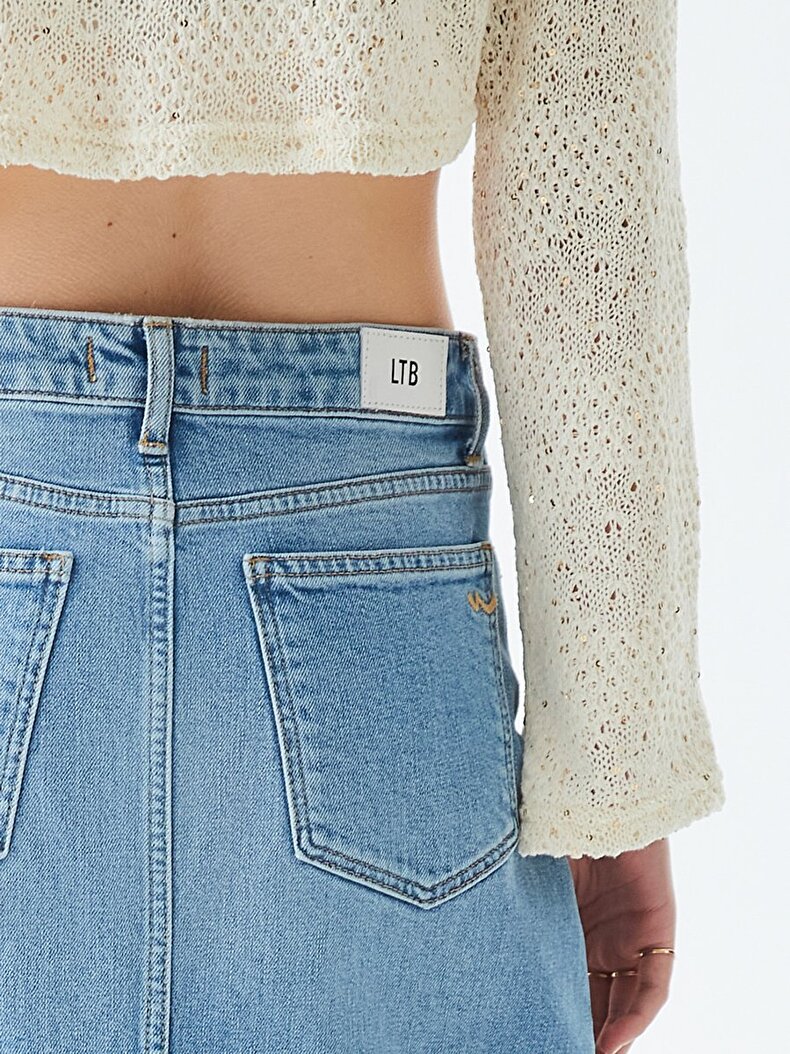 Mimosa High Waist Jeans Skirt