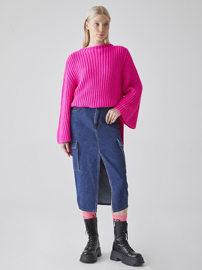 Ariella Cargo Jean Skirt