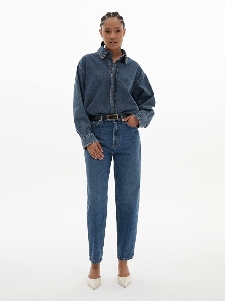 Rissey X Oversized Jeans Shirt