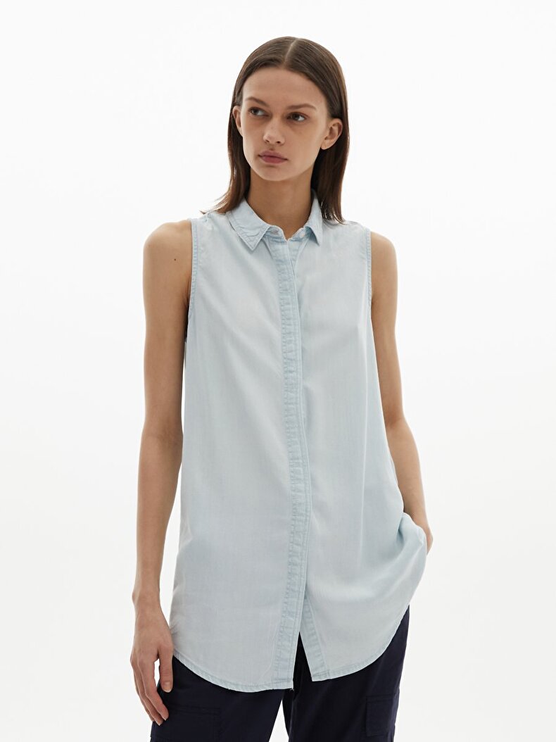 Malika Spaghetti Strap Jean Overhemd