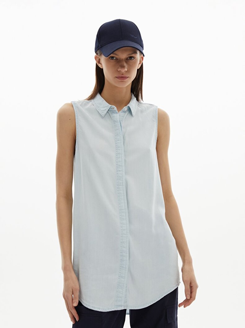 Malika Spaghetti Strap Jean Overhemd