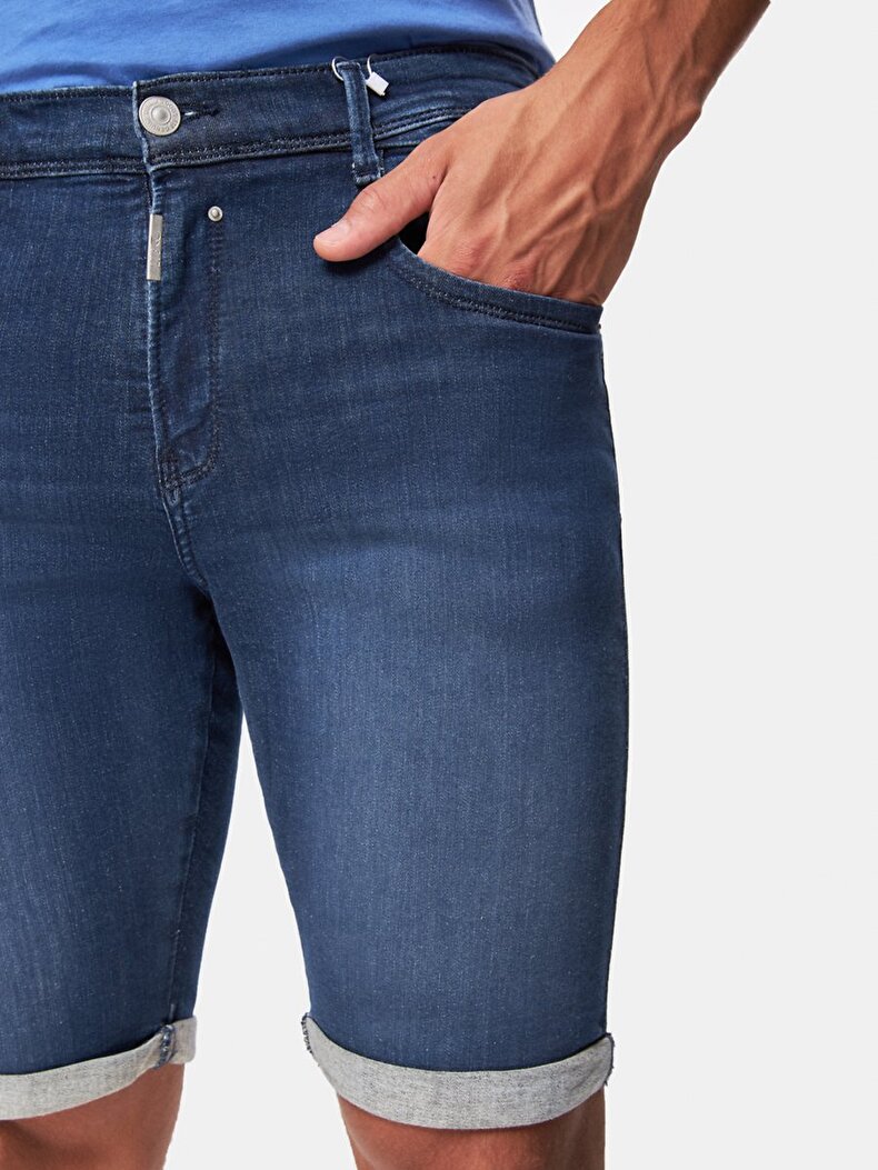 Cary Düşük Bel Jean Bermuda