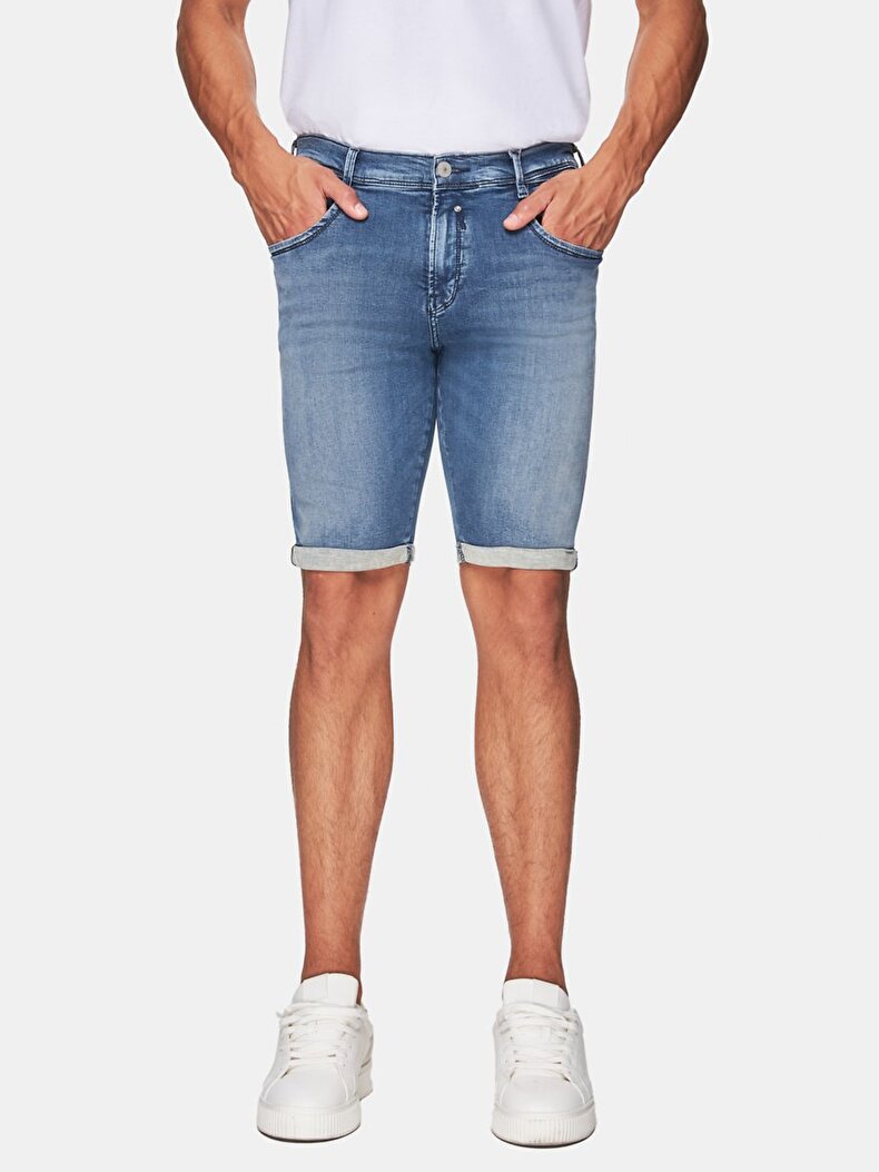 Cary Düşük Bel Jean Bermuda