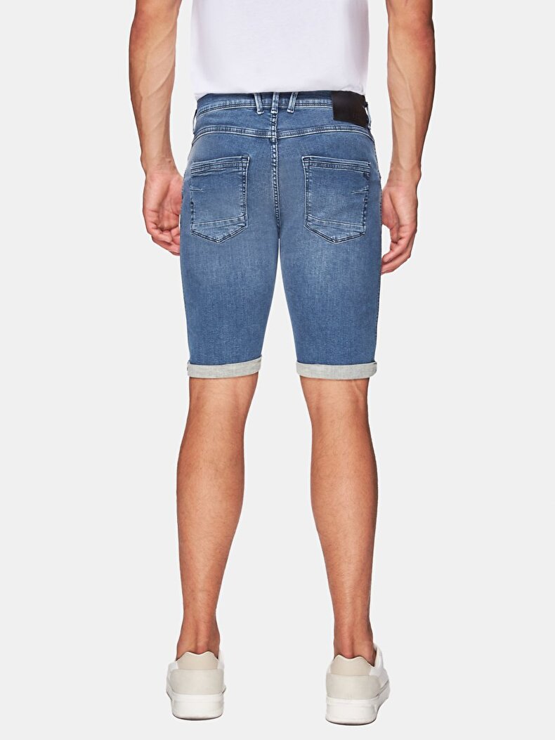 Cary Düşük Bel Jean Bermuda