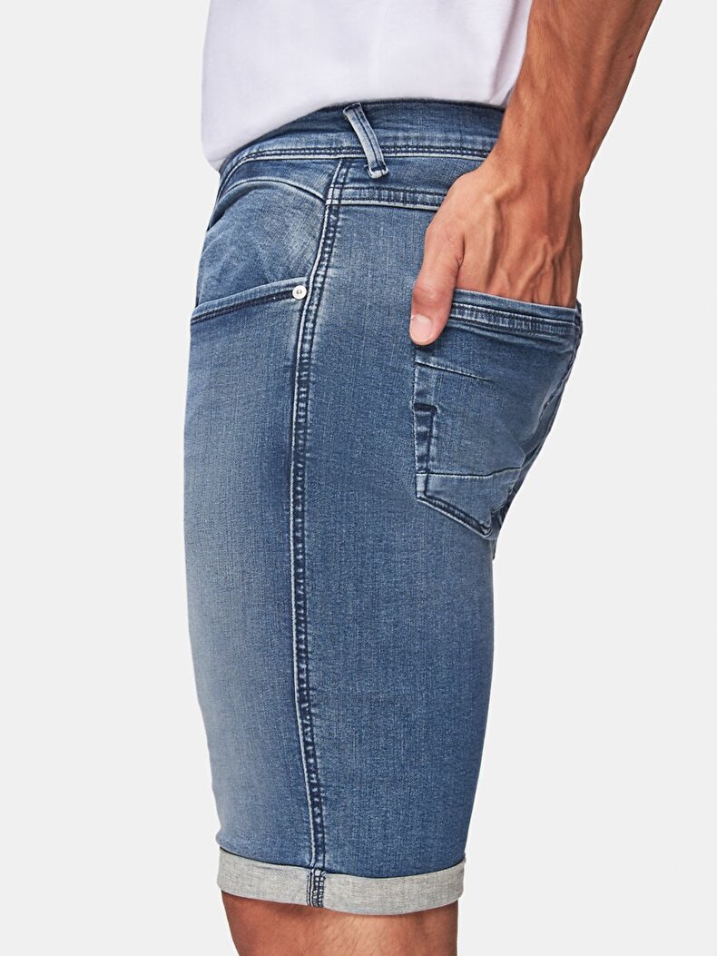Cary Düşük Bel Jean Bermuda