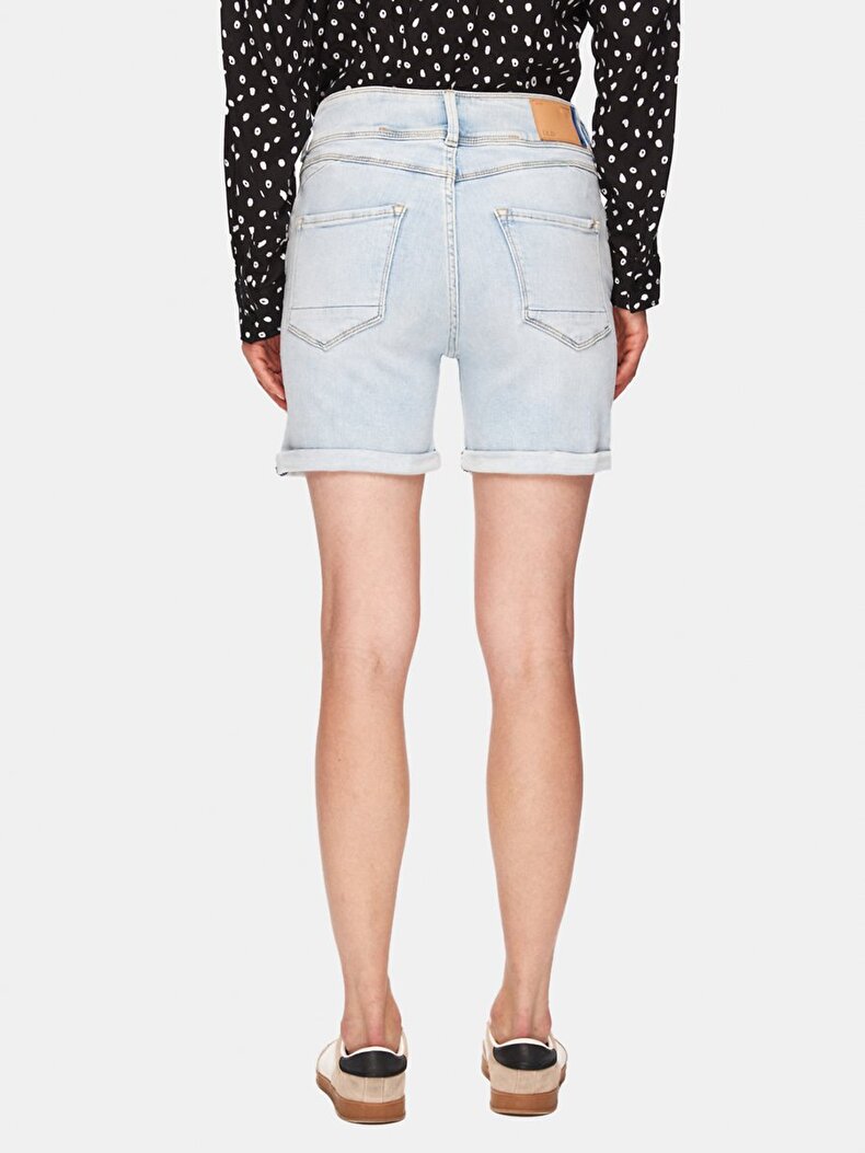 Rosina Mittlere Taille Jean Shorts