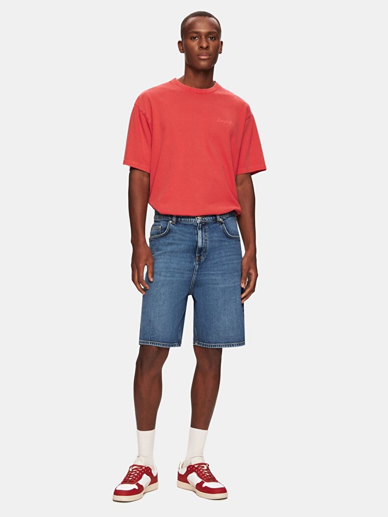 Wendell 5 Relaxed Hıgh Rıse Jean Bermuda