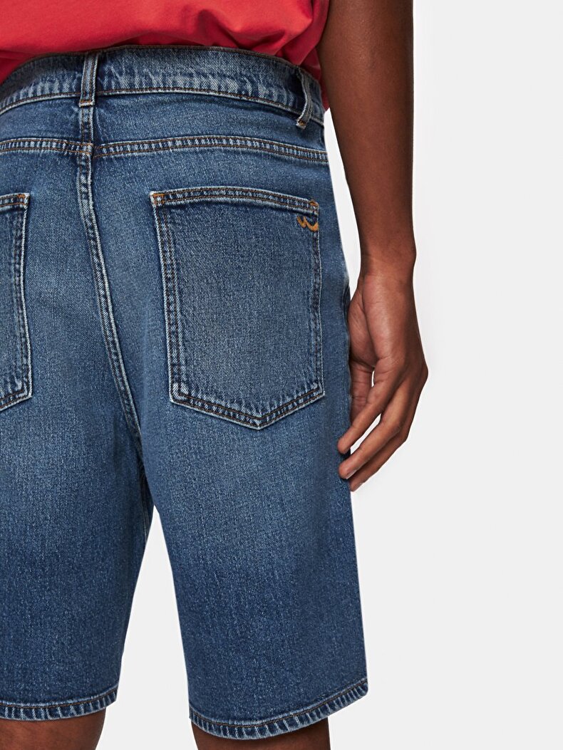 Wendell 5 Relaxed Hıgh Rıse Jean Bermuda