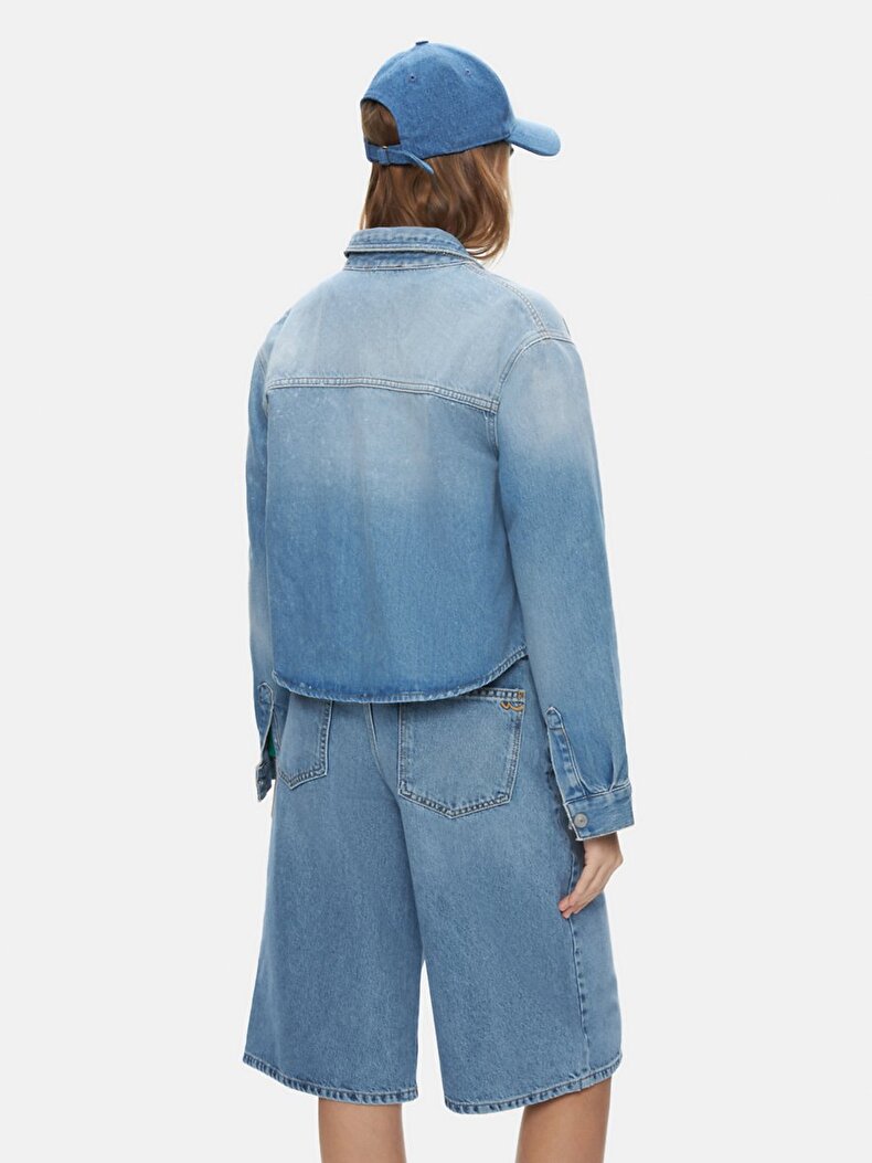 Peta Crop Jean Gömlek