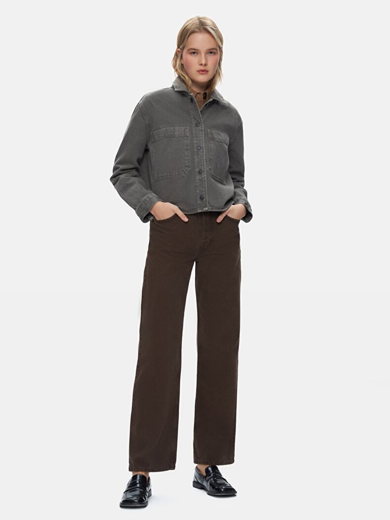 Peta Crop Jean Gömlek