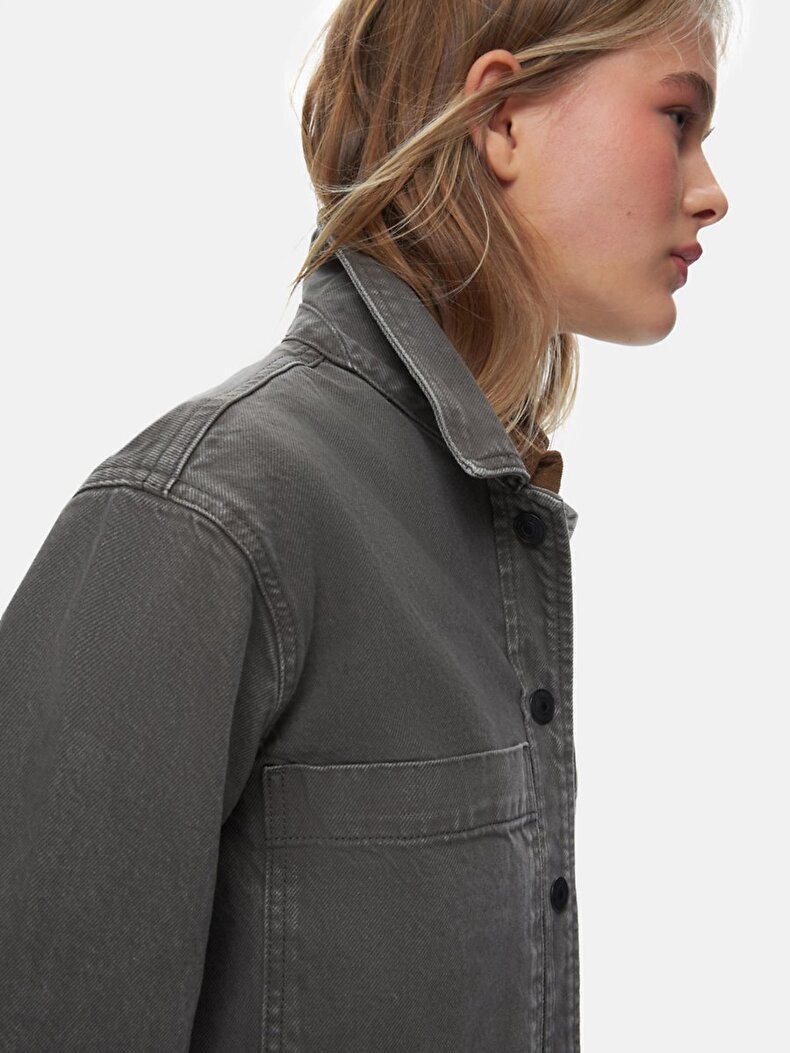 Peta Crop Jean Gömlek