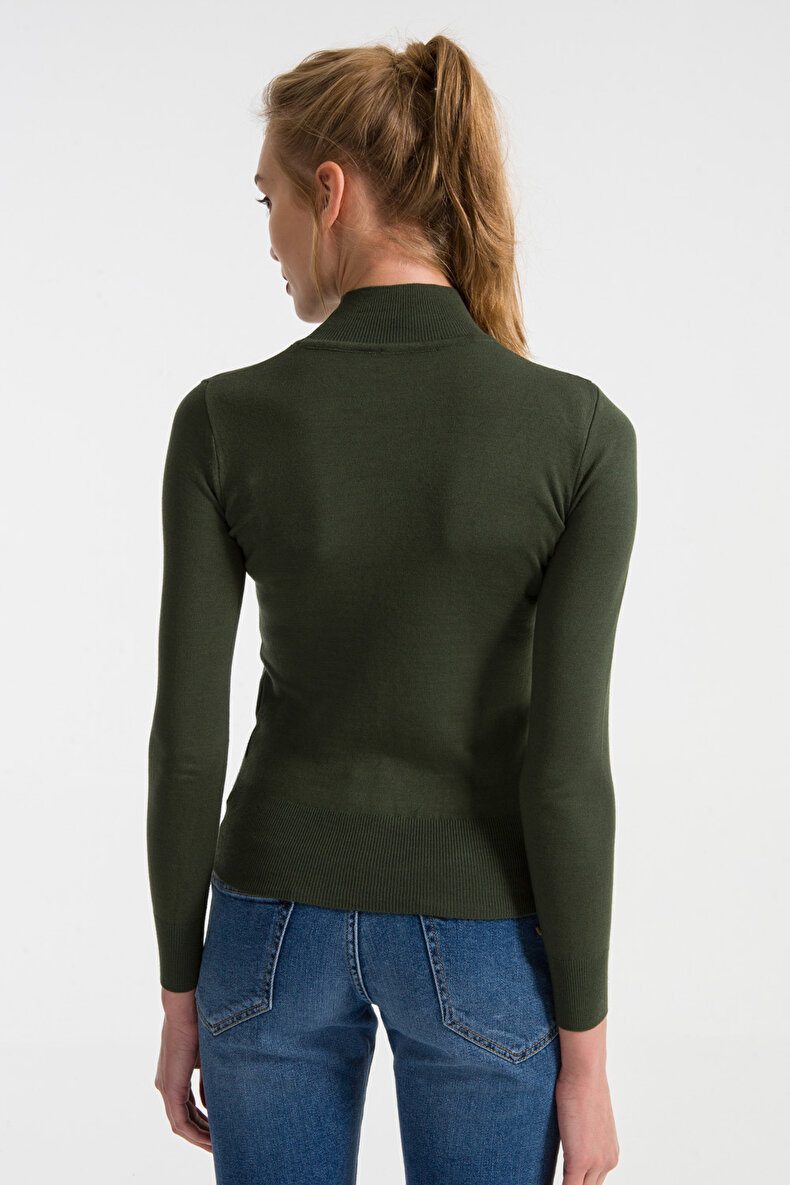 Grün Pullover