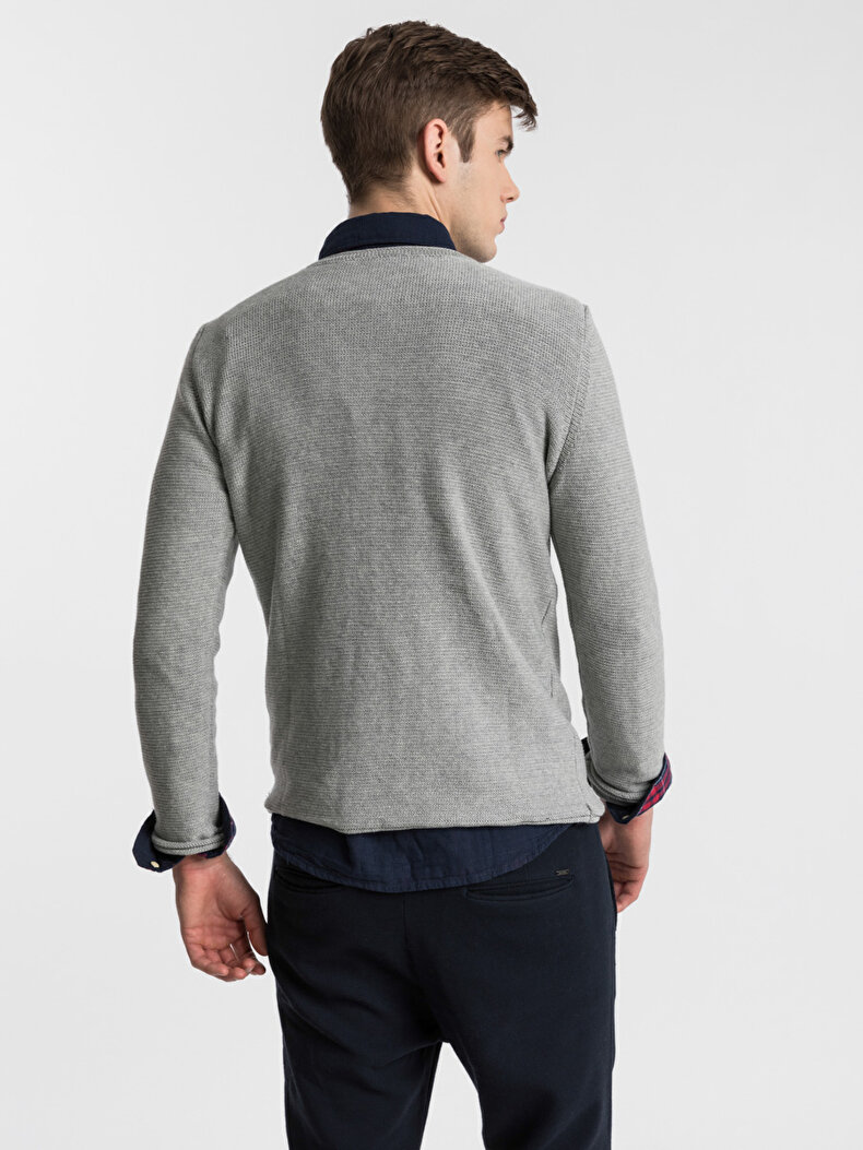Long Sleeve Grey Pullover