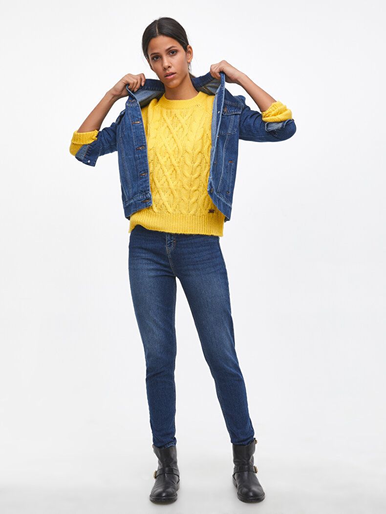 Gelb Pullover