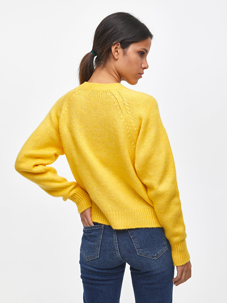 Gelb Pullover