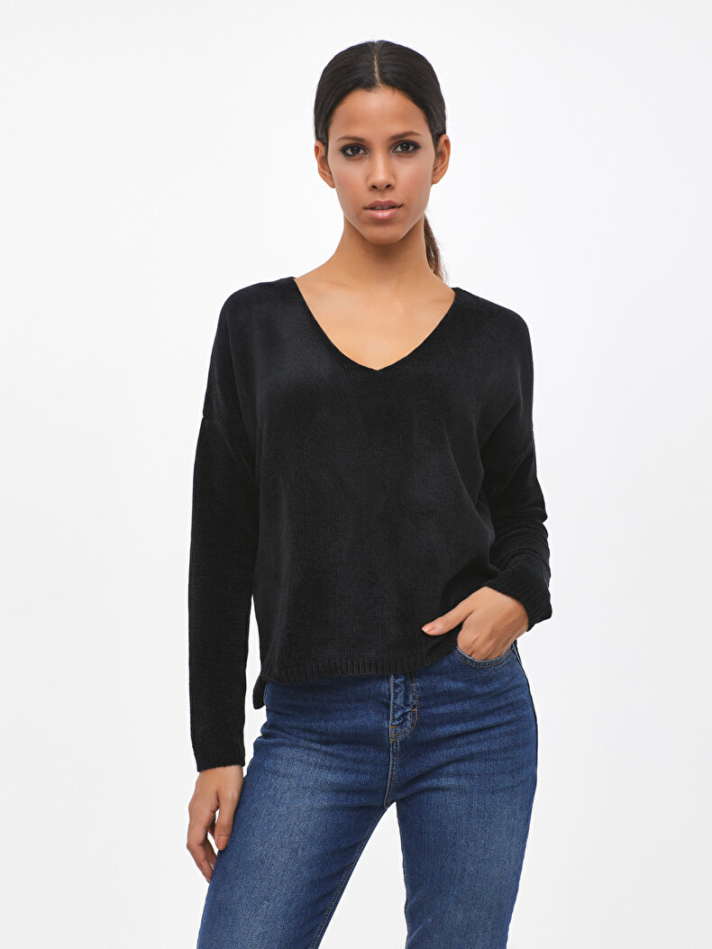 Schwarz Pullover
