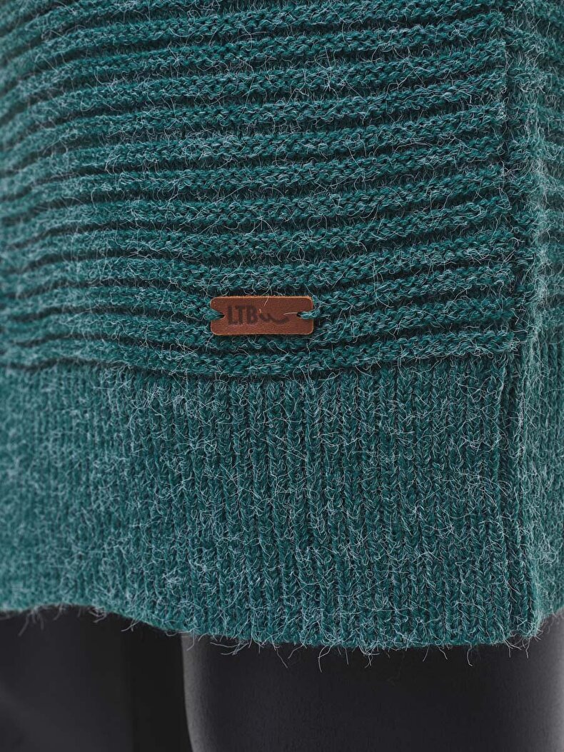 Grün Strickjacke