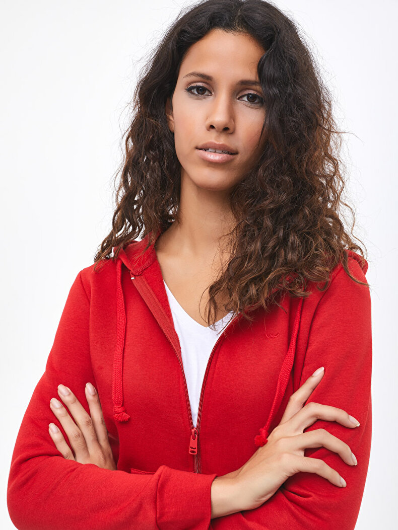 ROT STRICKJACKE 