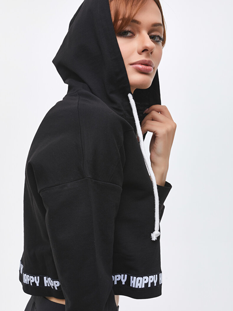 SCHWARZ STRICKJACKE 