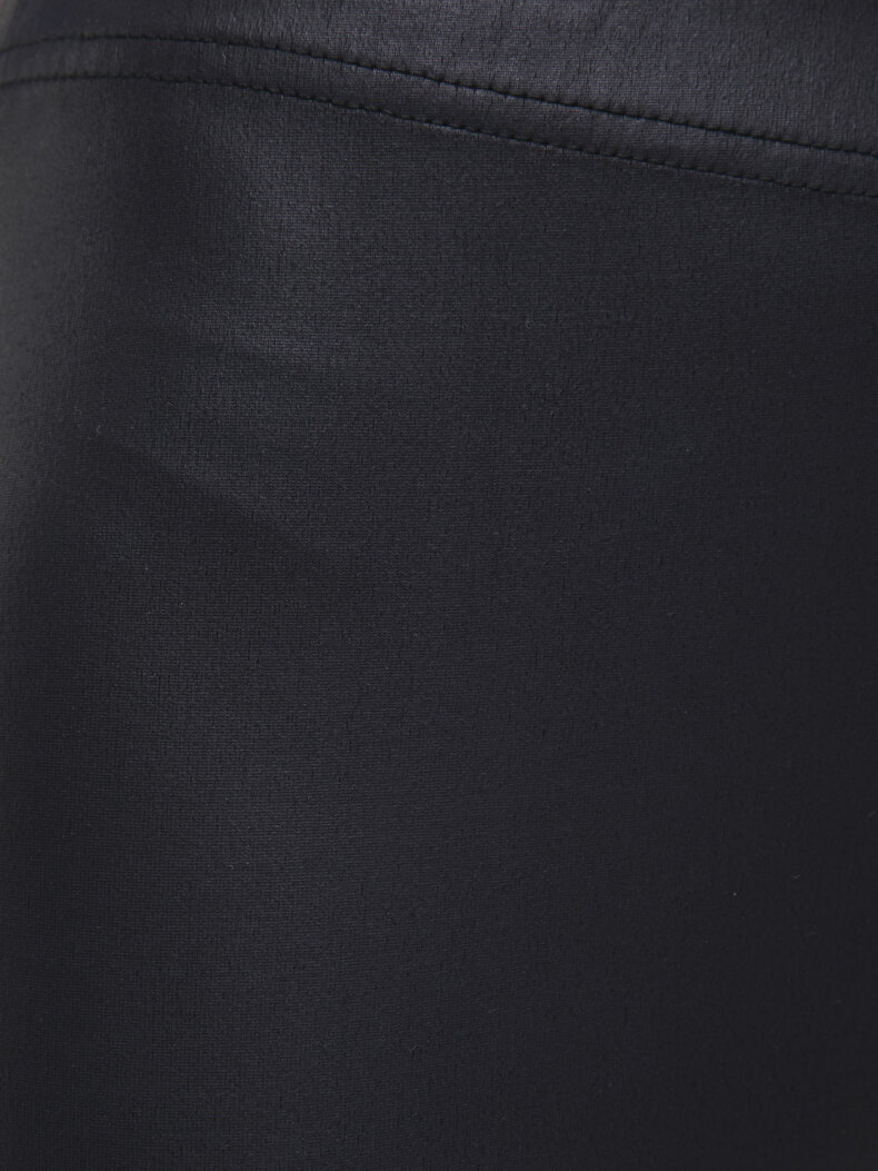 Simulated Leather Zwart Legging