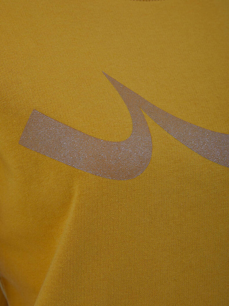 Round Collar Ltb Logo Yellow Sweatshirt