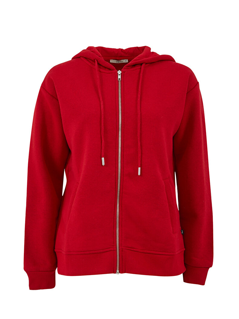Rot Strickjacke