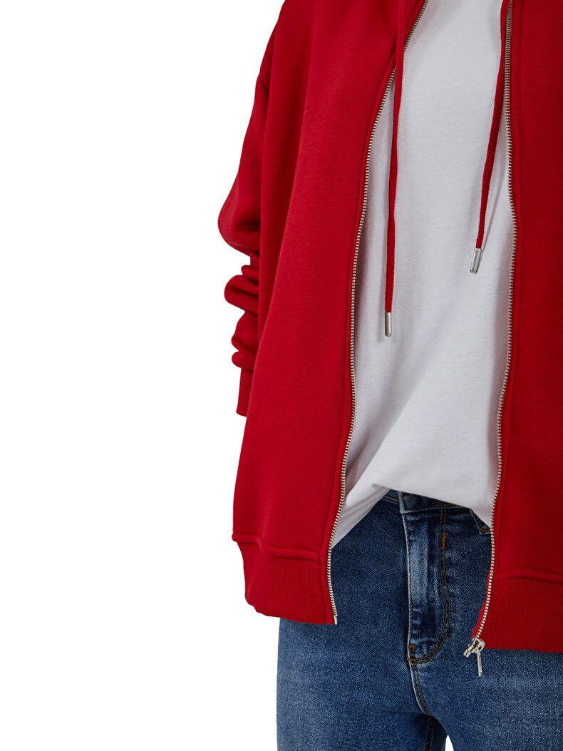 Rot Strickjacke