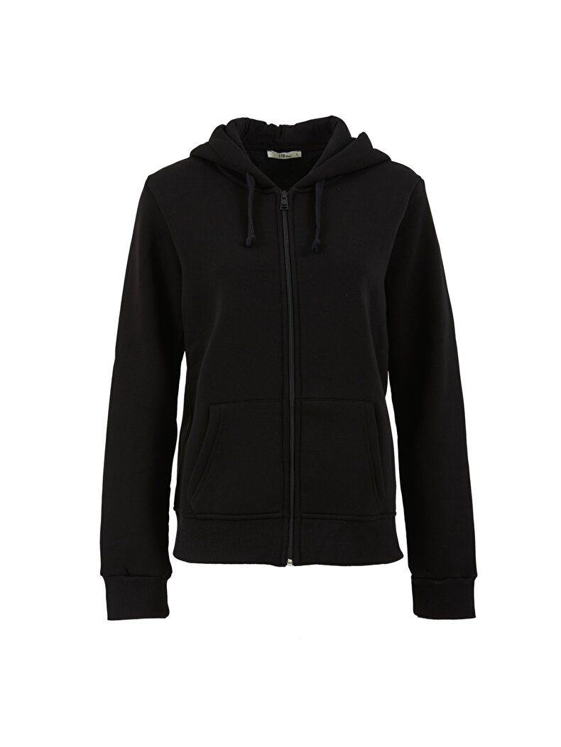 Schwarz Strickjacke