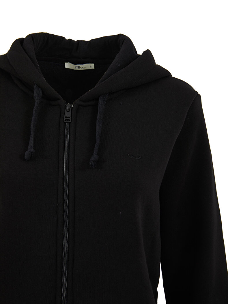 Schwarz Strickjacke