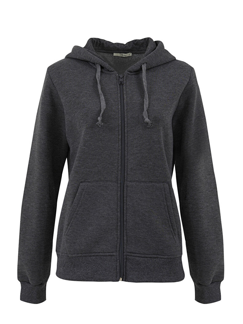 Anthrazit Strickjacke