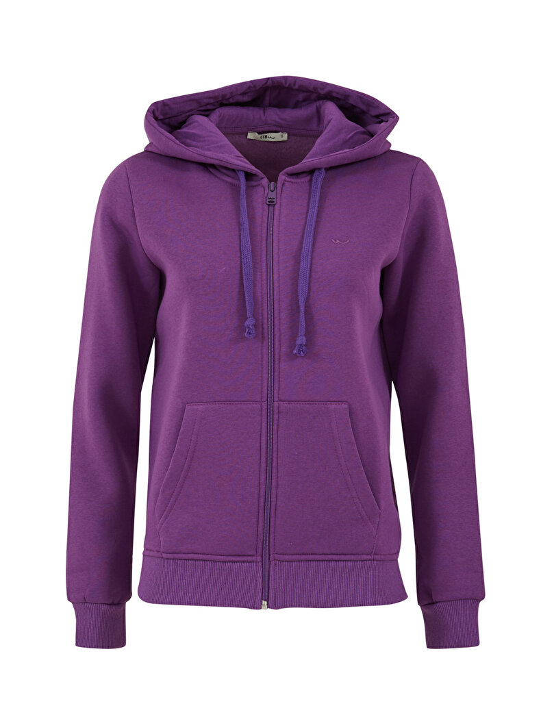 Li̇la Strickjacke
