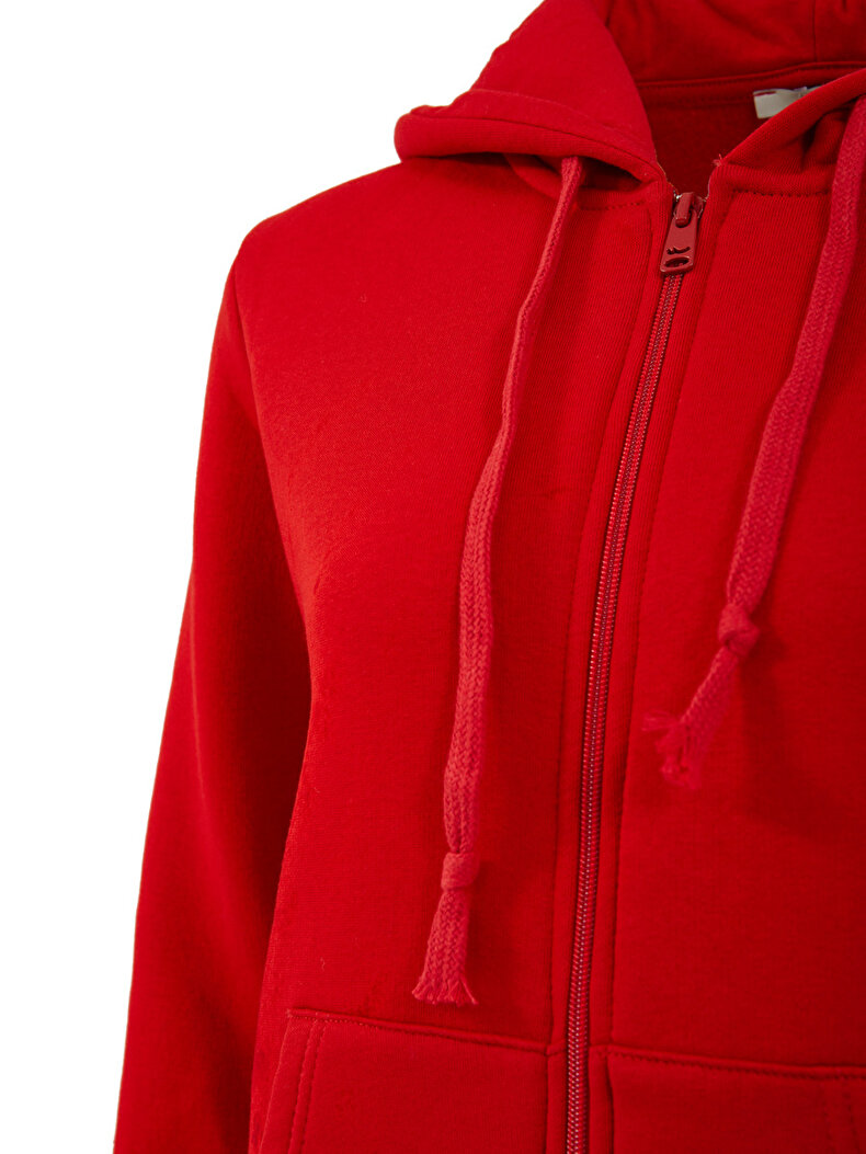 Rot Strickjacke