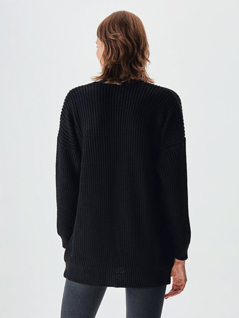 Knitted Black Cardigan
