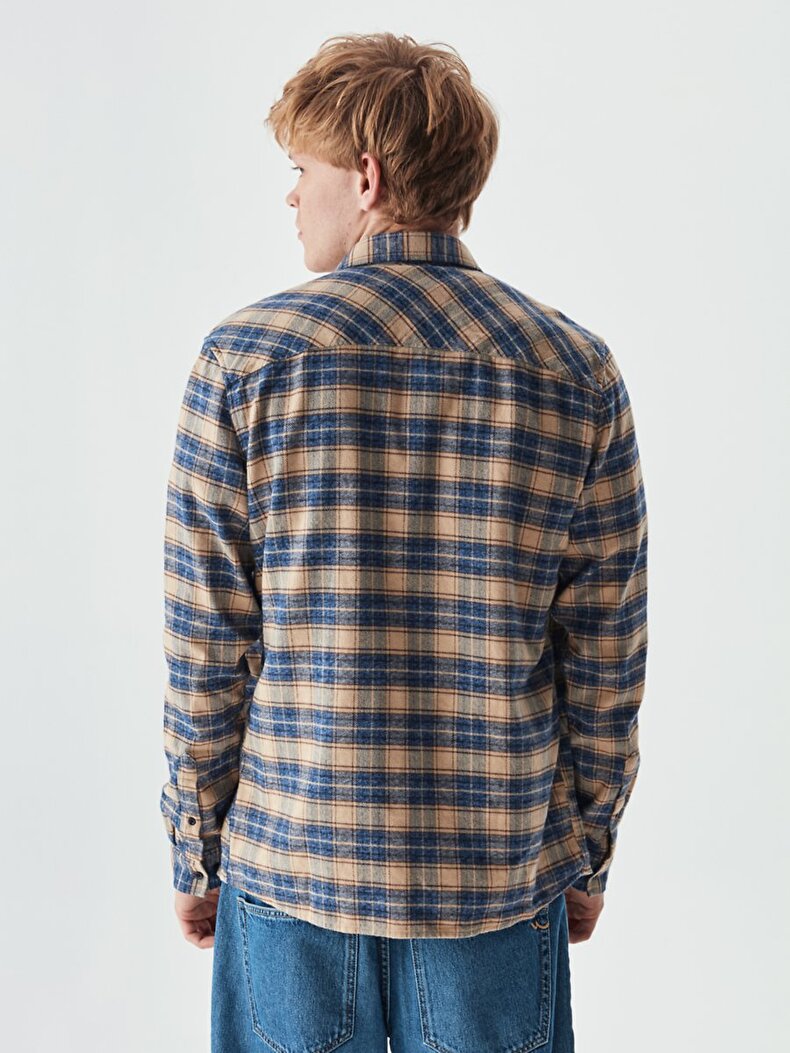 Long Sleeve Check Overhemd