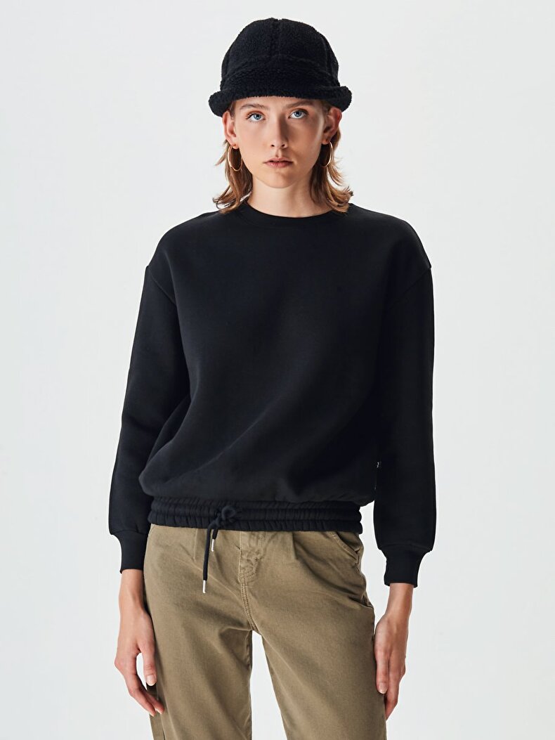 Skirt Long Sleeve Zwart Sweatshirt