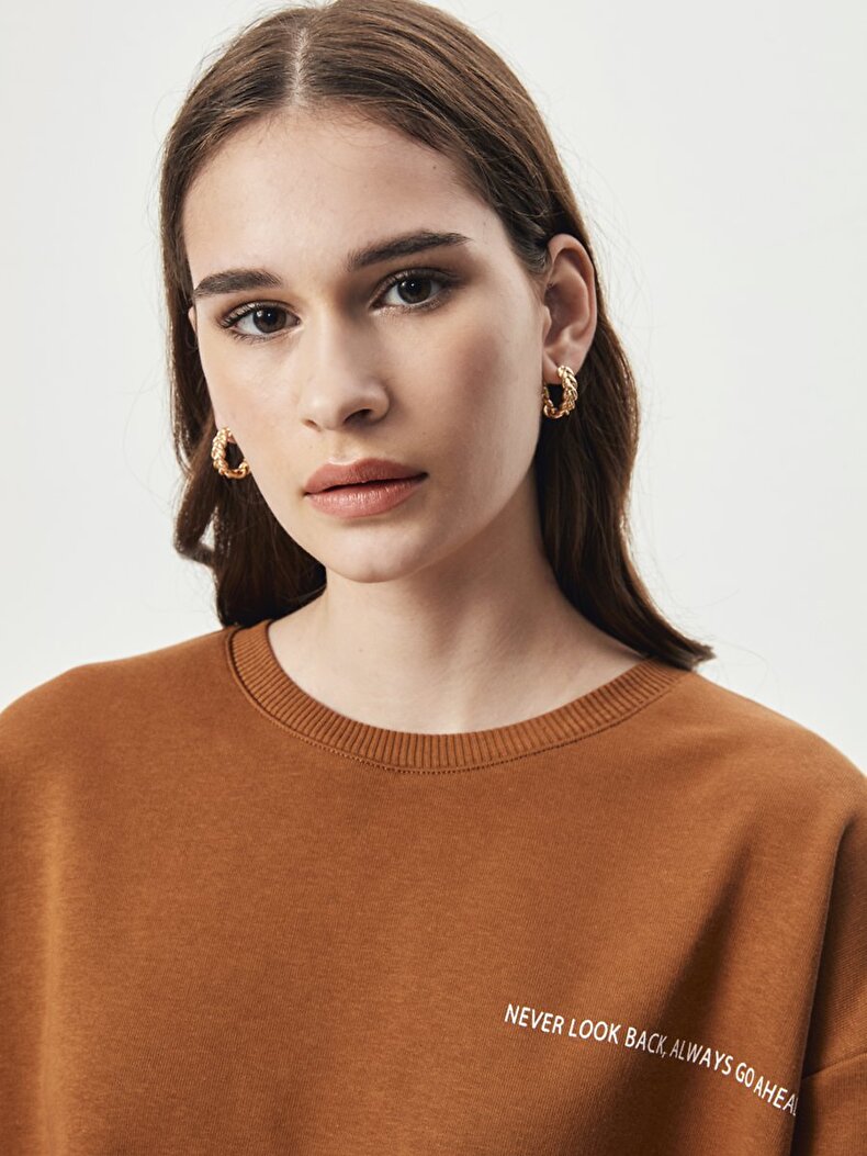 Brown Sweatshirt WOMEN · FR