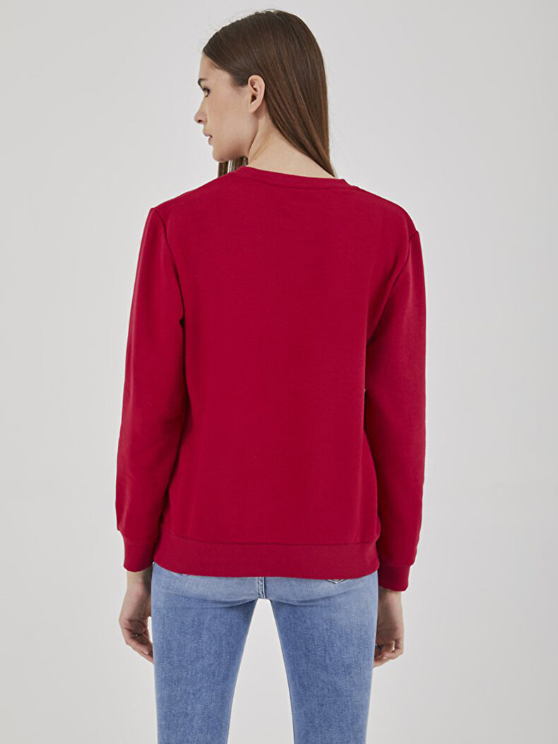 Ltb Logo Long Sleeve Red Sweatshirt