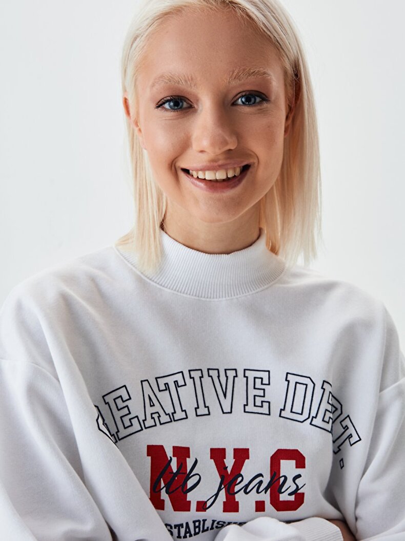 White | Sweatshirt | WOMEN · Webshop FR