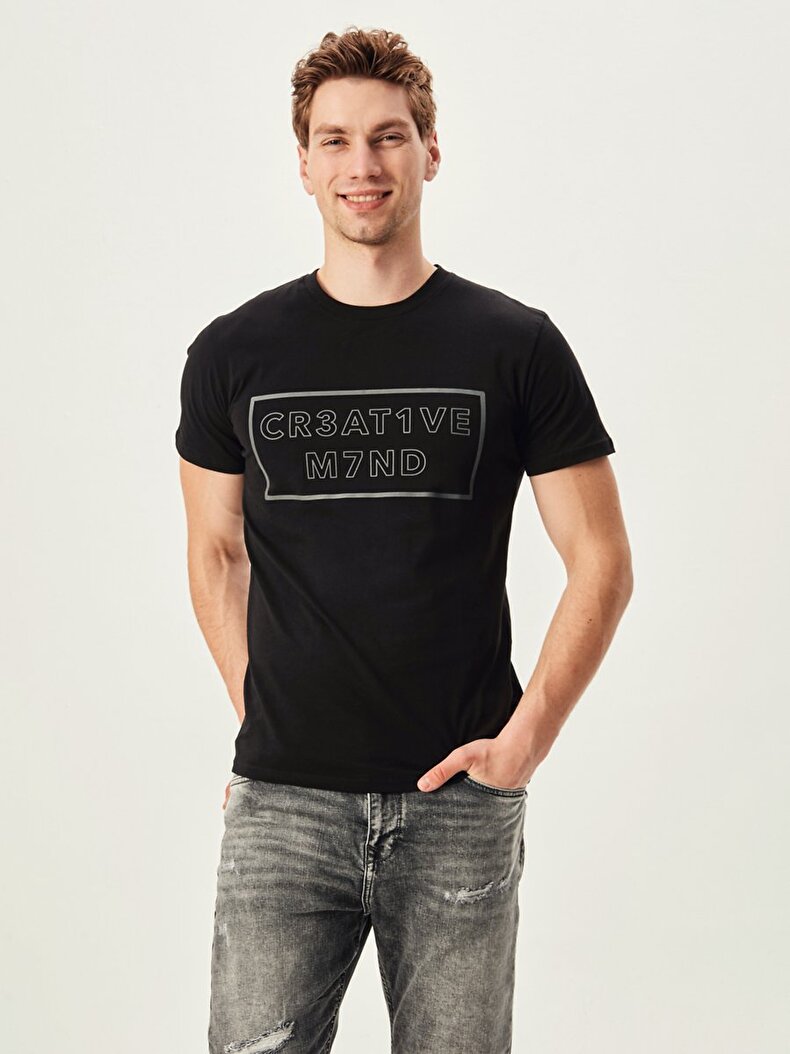 Crew Neck Schwarz T-shirt