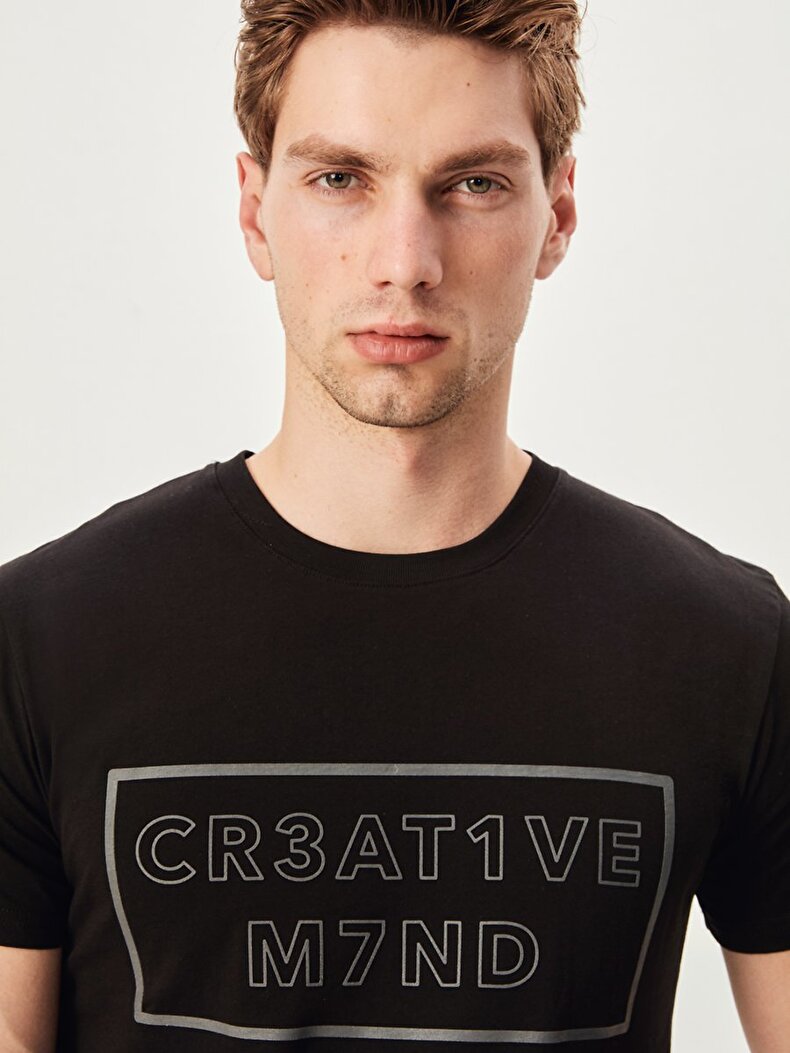 Crew Neck Schwarz T-shirt