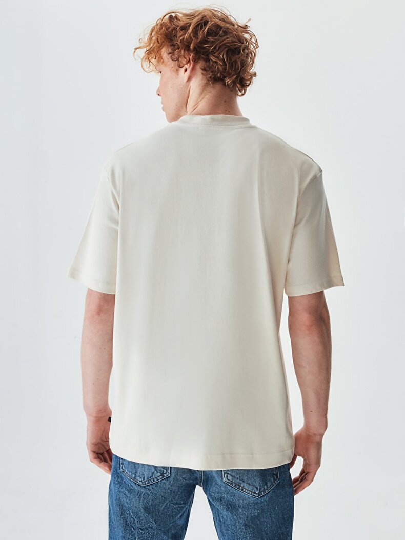 Crew Neck Creme T-shirt