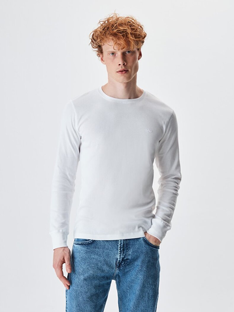 Round Collar White