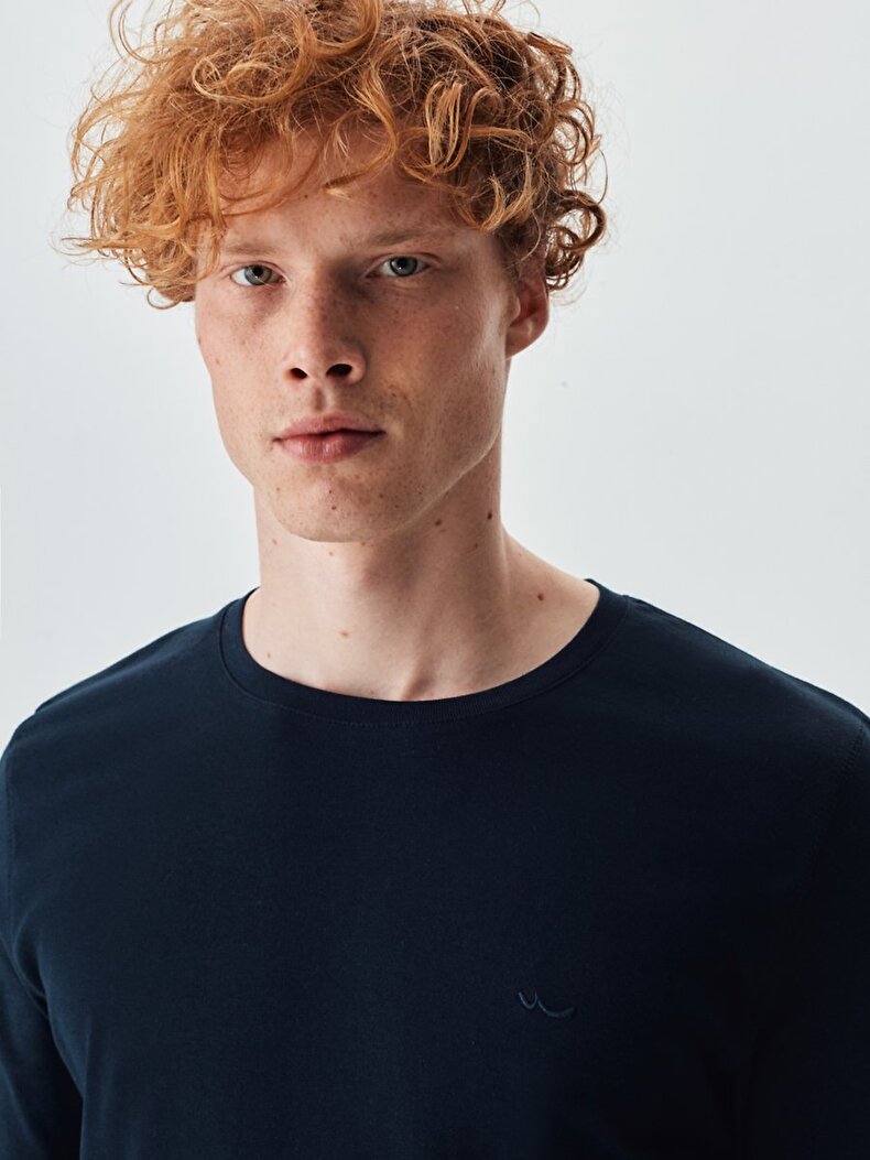 Round Collar Navy