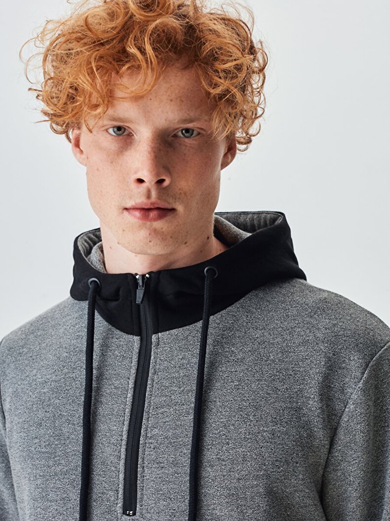 Pouch Pocket With Pockets Anthrazit Sweatshirt