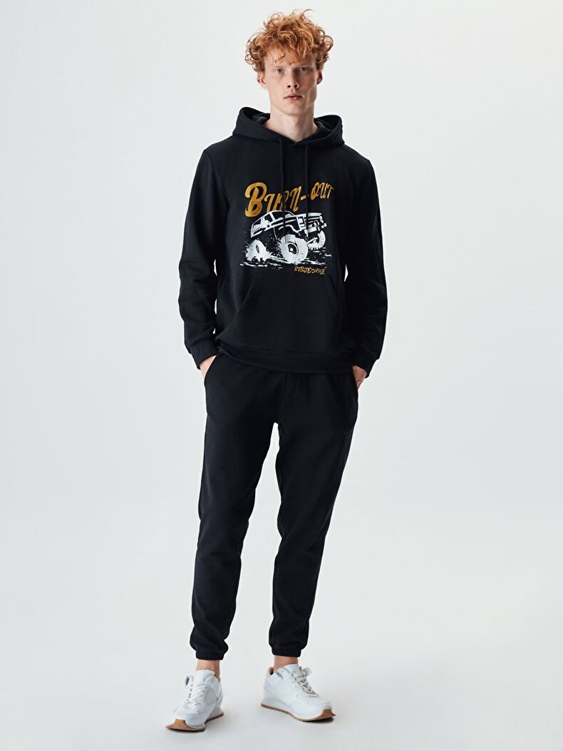 Graphic Print Black