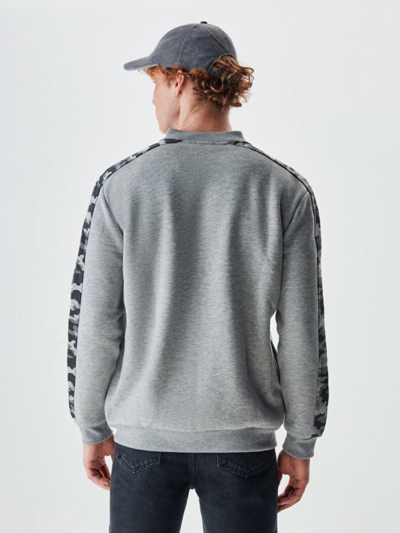 Pattern Grijs Cardi̇gan
