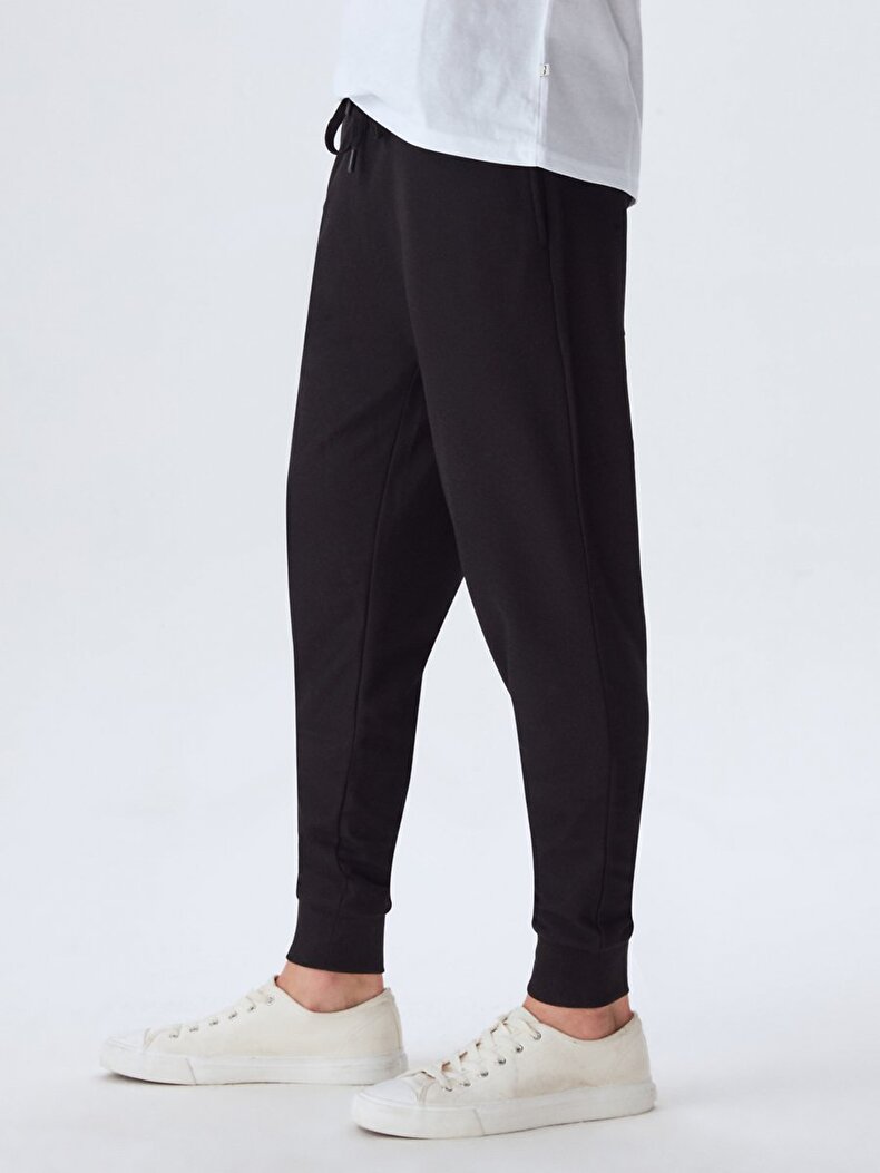 With Pockets Skinny Black Tracksuit