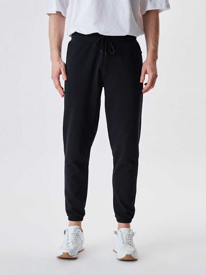 With Pockets Jogger Black Tracksuit